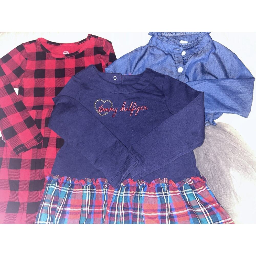 Toddler Girl 3 Piece Dress/Tunic Lot Size 3T Tommy Girl Wonder Nation Other
